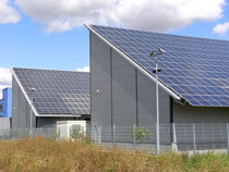 Photovoltaik-Dach: Pultdach Photovoltaik-Dach